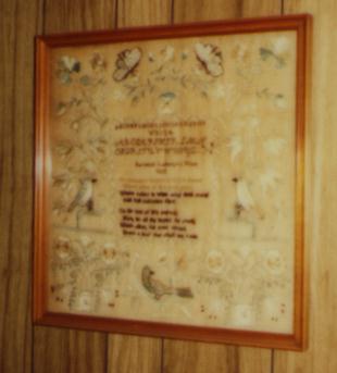Susannah's Sampler (photo taken in 1983)