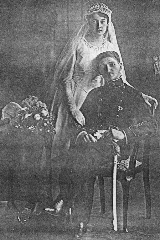 Matild and József on their Wedding Day, July 21, 1918